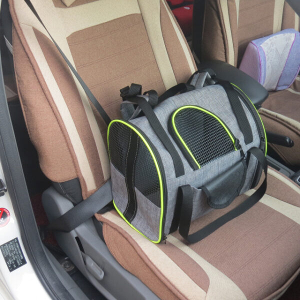 Multi-functional Folding Pet Puppy Dog Cat Car Seat Basket Pet Travel Carrier Bag - Image 2