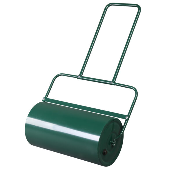 24 Inch Green Iron Lawn Roller Cylindrical Garden - Image 4