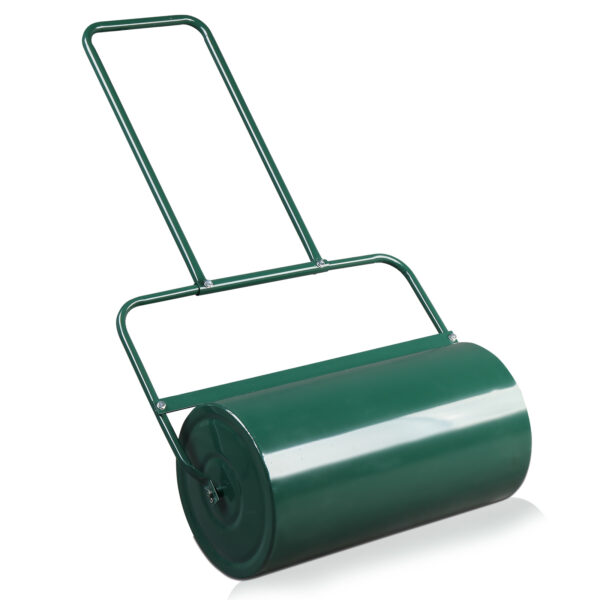 24 Inch Green Iron Lawn Roller Cylindrical Garden - Image 10
