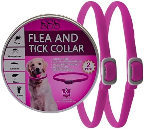 SALLYSS Anti-Parasitic Collar for Dogs - 2 Pack -
