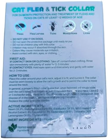 4 x Cat Pesticide Collars - Flea & Tick Repellent - Waterproof - Image 9