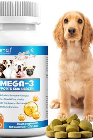 Omega-3 Dog Supplement - 180 Chewable Tablets