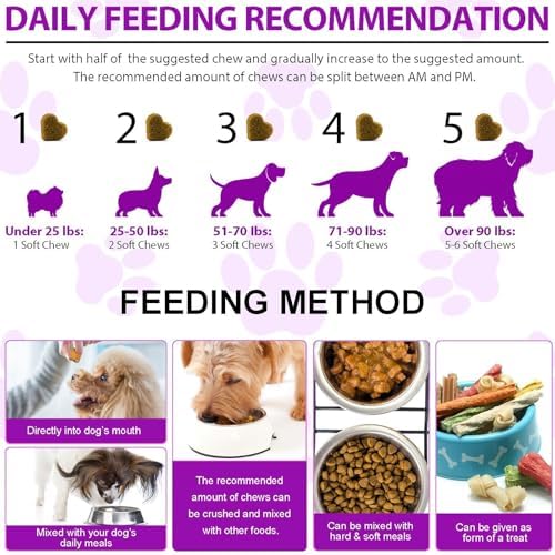 15 in 1 Multivitamin for Dogs - 150 Chewable Snacks with Joint Support, - Image 3