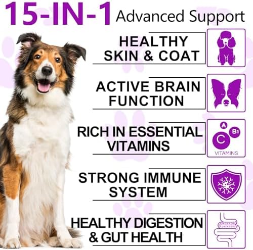 15 in 1 Multivitamin for Dogs - 150 Chewable Snacks with Joint Support, - Image 7