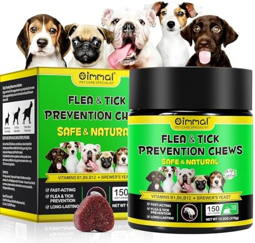 SALLYSS Natural Pesticide for Dogs – 150 Chewable Snacks