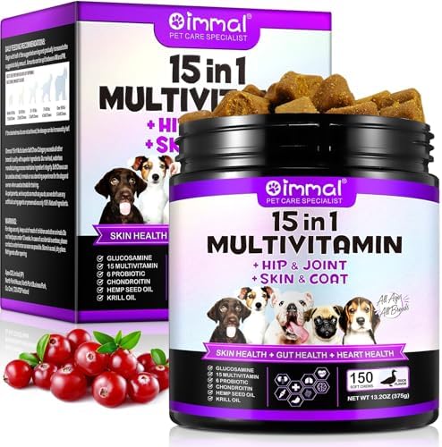15 in 1 Multivitamin for Dogs - 150 Chewable Snacks with Joint Support, - Image 2