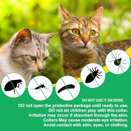 4 x Cat Pesticide Collars - Flea & Tick Repellent - Waterproof - Image 2